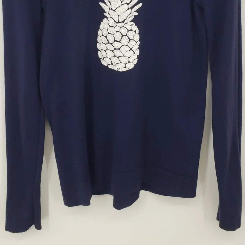 J. Crew Embroidered Pineapple Sweater